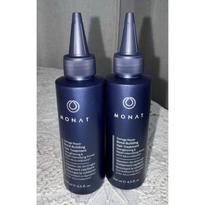 New Monat Damage Repair Bond Building Hair Treatment 4.5 oz. 2 Bottles LOT